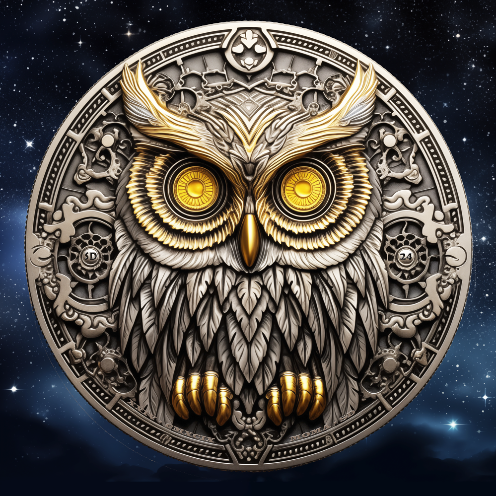 MysticOwl NFT Collection 024. Original Coin Series.