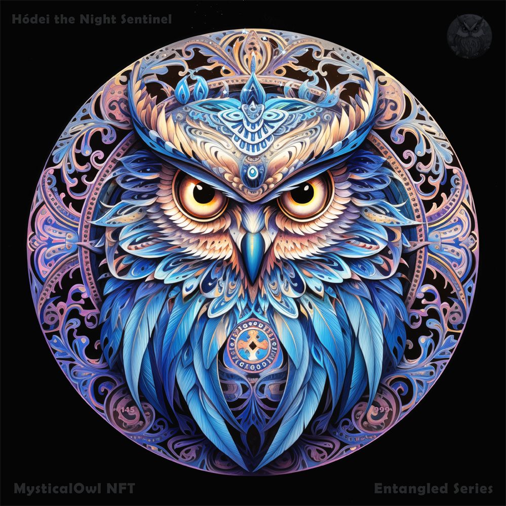 MysticOwl NFT Collection 145. Entangled Series.