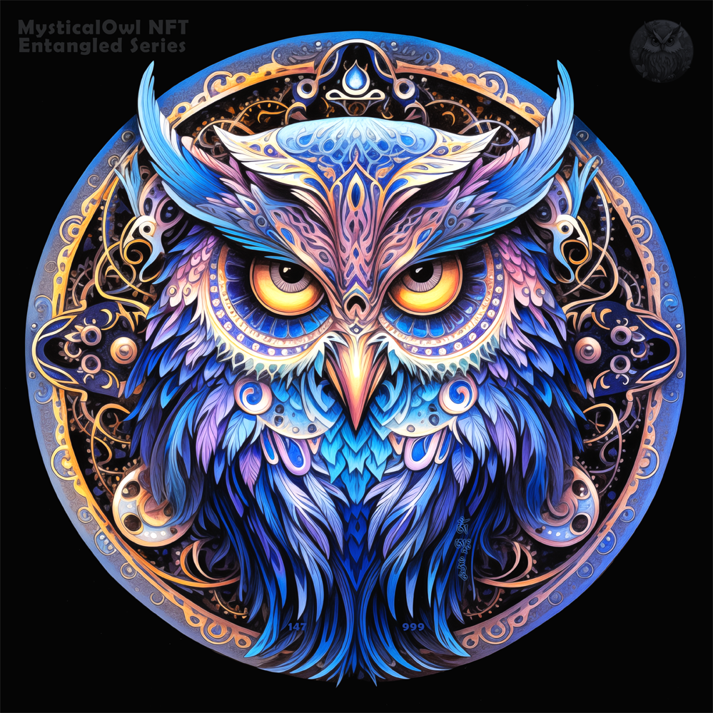 MysticOwl NFT Collection 147. Entangled Series.