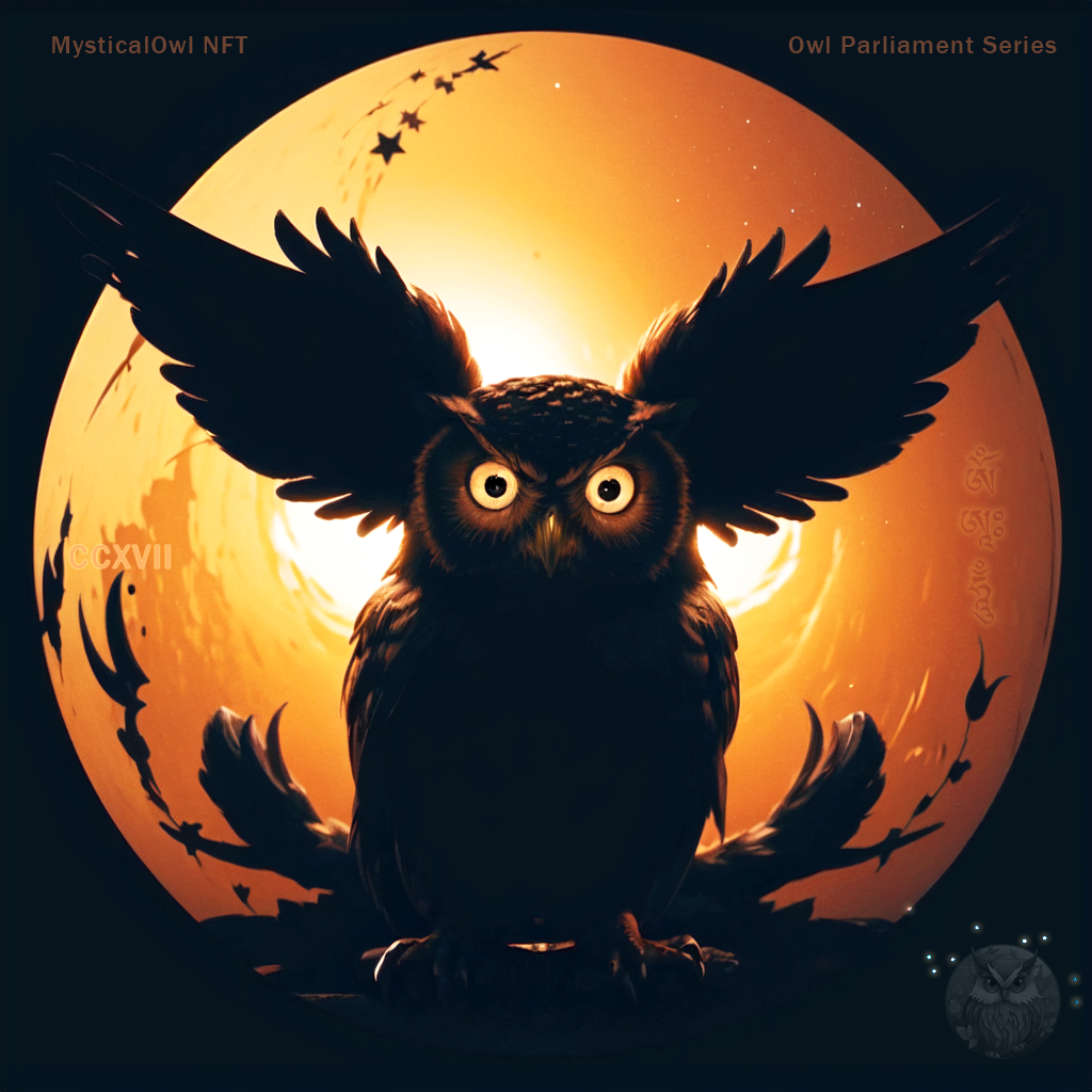 MysticOwl NFT Collection 217. Owl Parliament Series.